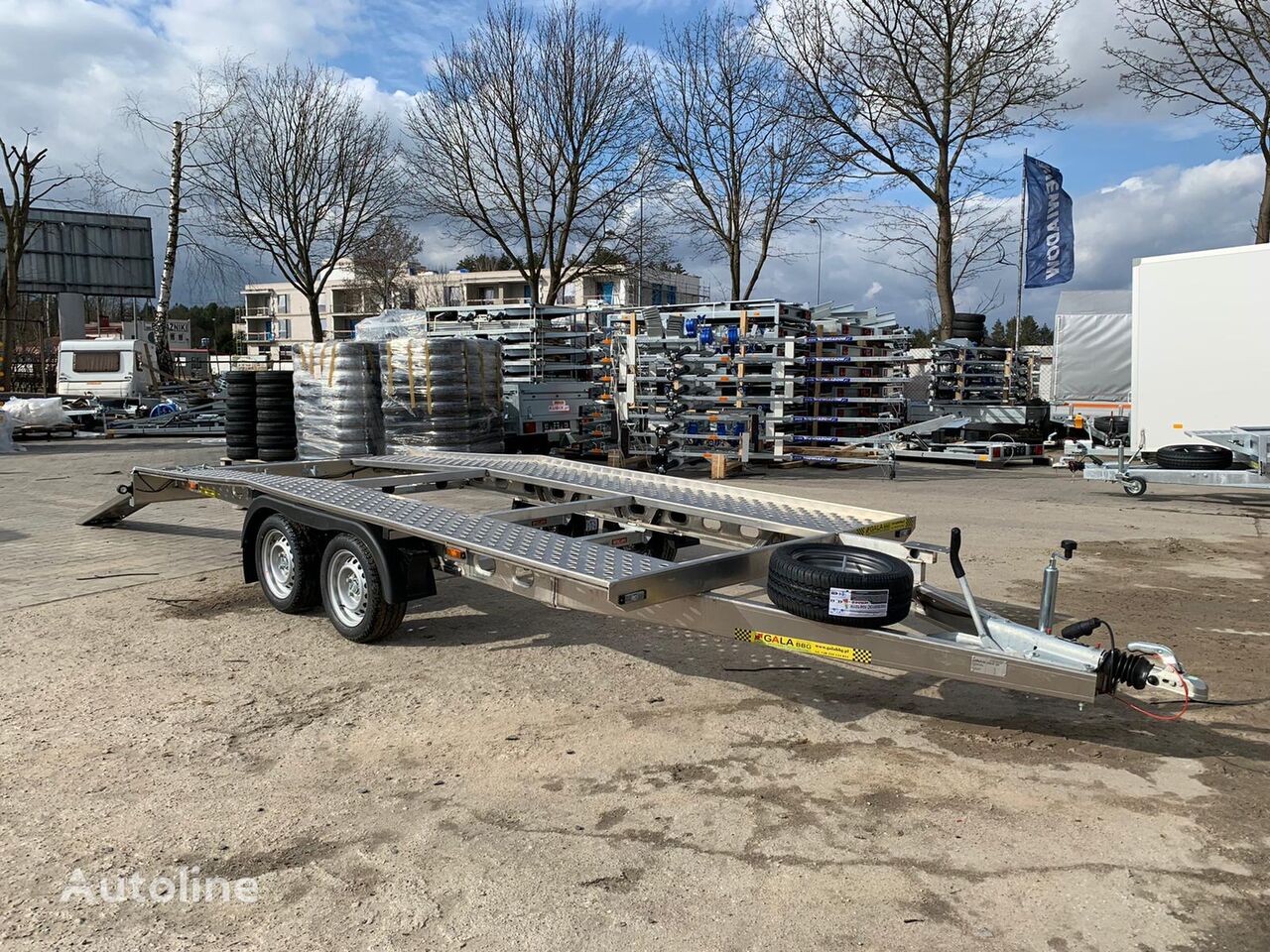 neuer Kubix GALA alu trailer 450×210 koła 185R14C DMC 1400-2700kg Autotransportanhänger