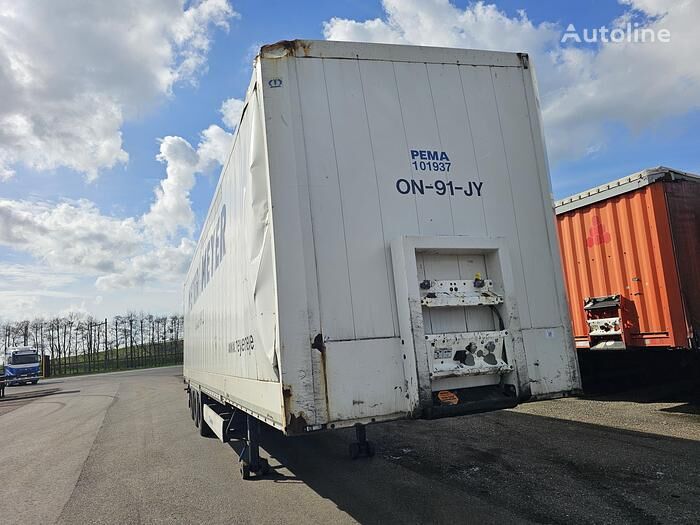 Krone sd | 3 axle mega closed box trailer| damage in front | for hangi Kofferauflieger