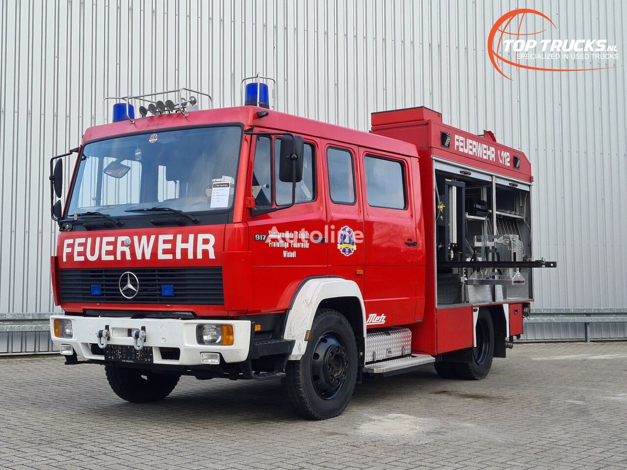 Mercedes-Benz 917 AK 4x4 -Feuerwehr, Fire brigade - 1.250 ltr watertank - Expe Feuerwehrauto