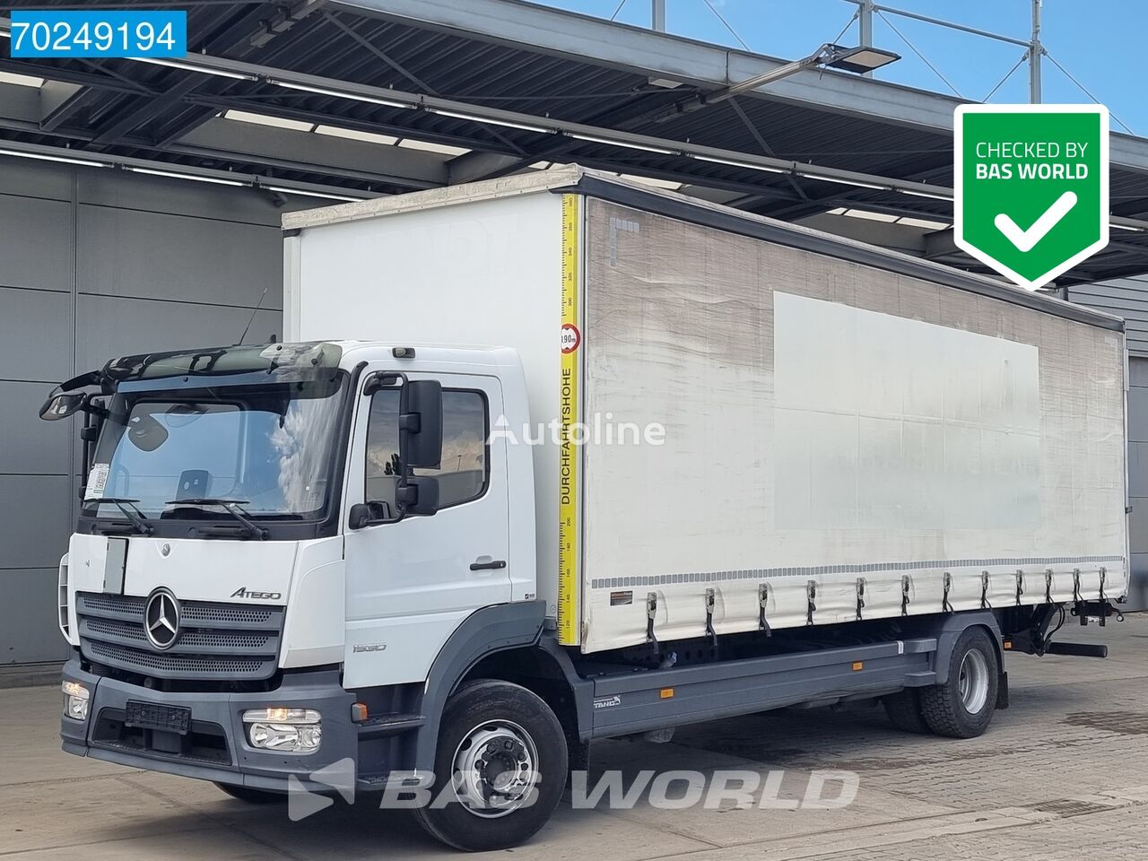 Mercedes-Benz Atego 1530 4X2 German Truck 15 Tons Euro 6 LBW Schiebeplanen-LKW